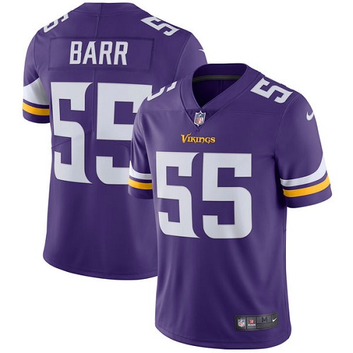Minnesota Vikings 55 Limited Anthony Barr Purple Nike NFL Home Men Jersey Vapor Untouchable